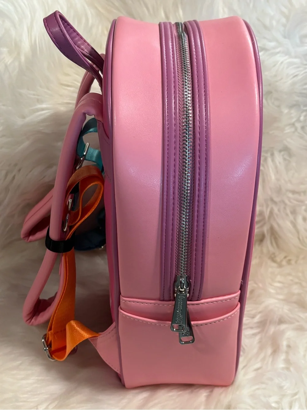 Loungefly Disney Pocahontas Colors of the Wind Pink Mini Backpack EUC